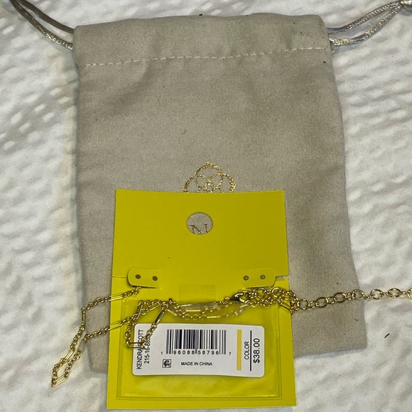 Kendra Scott Elisa Necklace with Stone Pendant 14k overlay - Picture 2 of 5